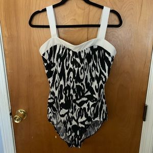 Black and White Bathing Suit